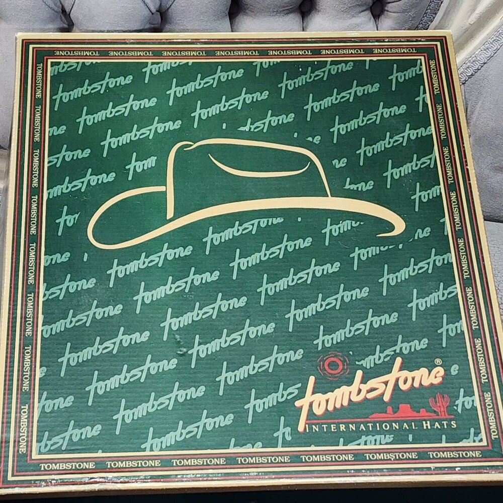 Cowboy Hat Tombstone Maverick Western Ivory White Royalty Plus Wear w Box Size 7 - Picture 11 of 14
